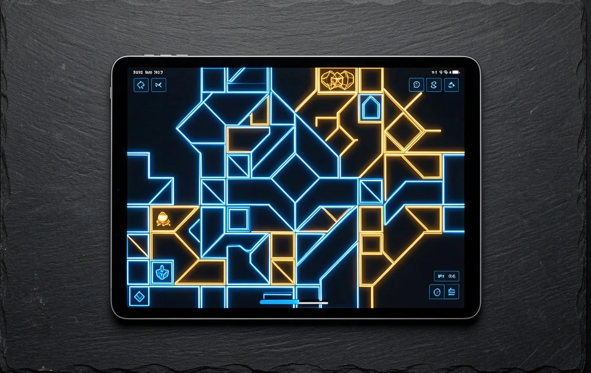 Mobile Puzzle Logic Game Interface